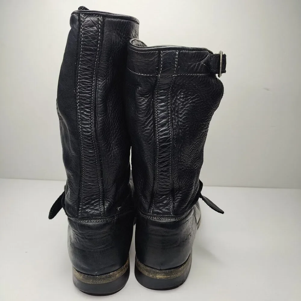 Triumph x Paul Smith Waxed Roughout Engineer Boots Size 10 Made In Italy